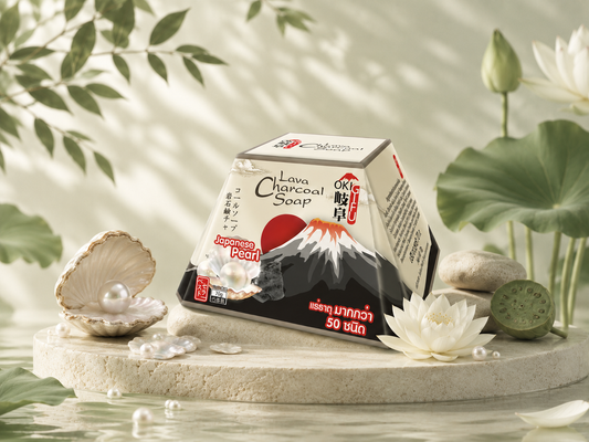 Lava Charcoal Soap Japanese Pearl